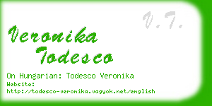veronika todesco business card